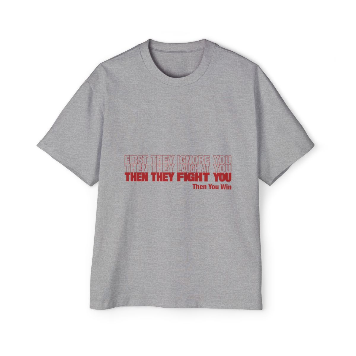 First They Ignore mockup