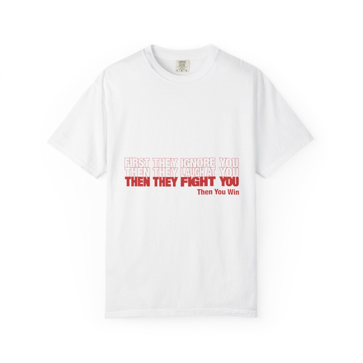 First They Ignore mockup