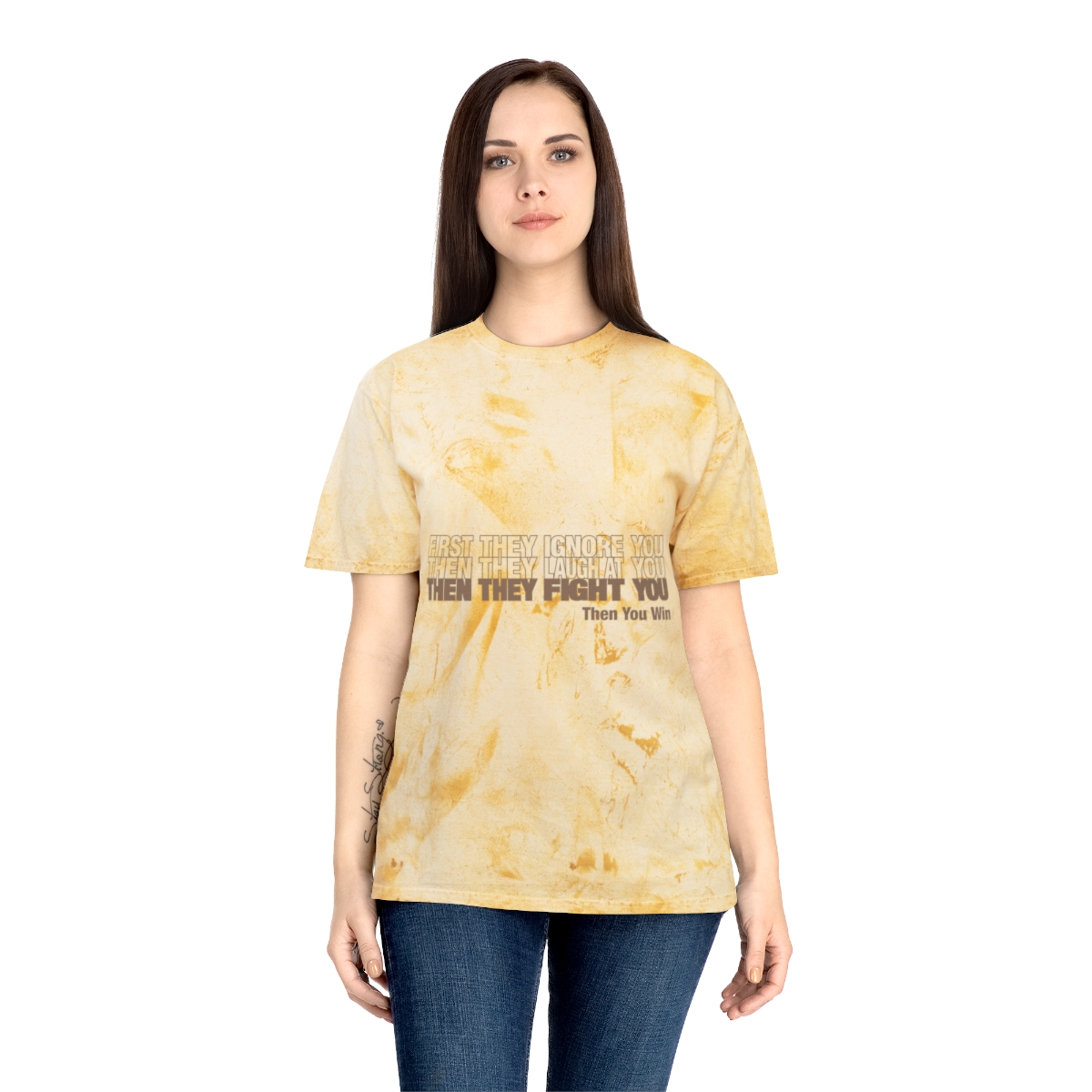First They Ignore mockup