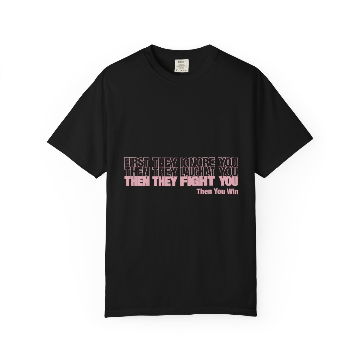 First They Ignore mockup